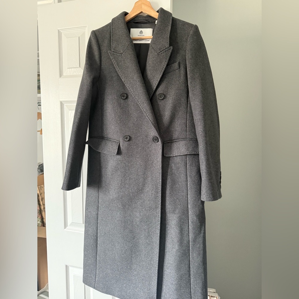 NWOT Babaton Constant Coat in Heather Dark Grey size small